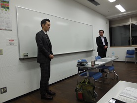 講師：高橋社長と江口氏